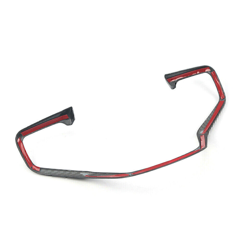 Carbon Fiber Style Steering Wheel Cover Frame Trim For Honda CRV CRV