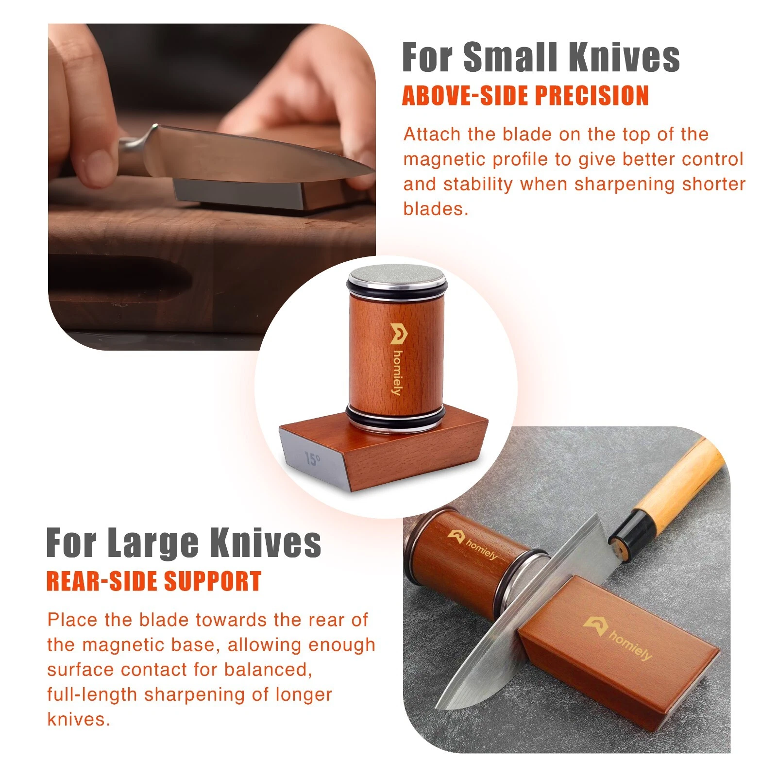 Rolling Knife Sharpener Pro - Knife Sharpener for 15° & 20°