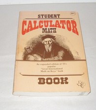 Student Calculator Math Book Expanded Edition TIs Texas Instruments 1980 p224 PB