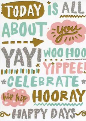 RSVP All About You  Yay Woo Hoo Yipee Birthday Card for Daughter