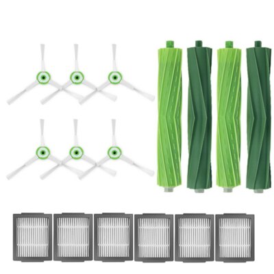 Roller Brush Filter Side Brush parts Kit Fit IRobot Roomba I7+/ I7 Plus E5 E6 E7