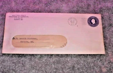 1938 Treasurer of Talbot Easton MD Unopened Letter to Lena Hunteman - Cordova