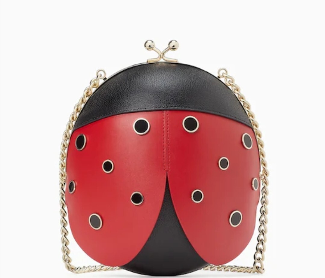 KATE SPADE Dottie 3D Ladybug Crossbody Bag Novelty KA776 $399 NWT