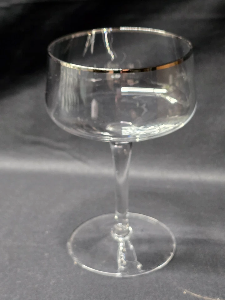 Vintage GORHAM Alto 5" Champagne/Sherbet Vaso Patrón CANDLELIGHT - Juego de 4 Foto 3 de 4