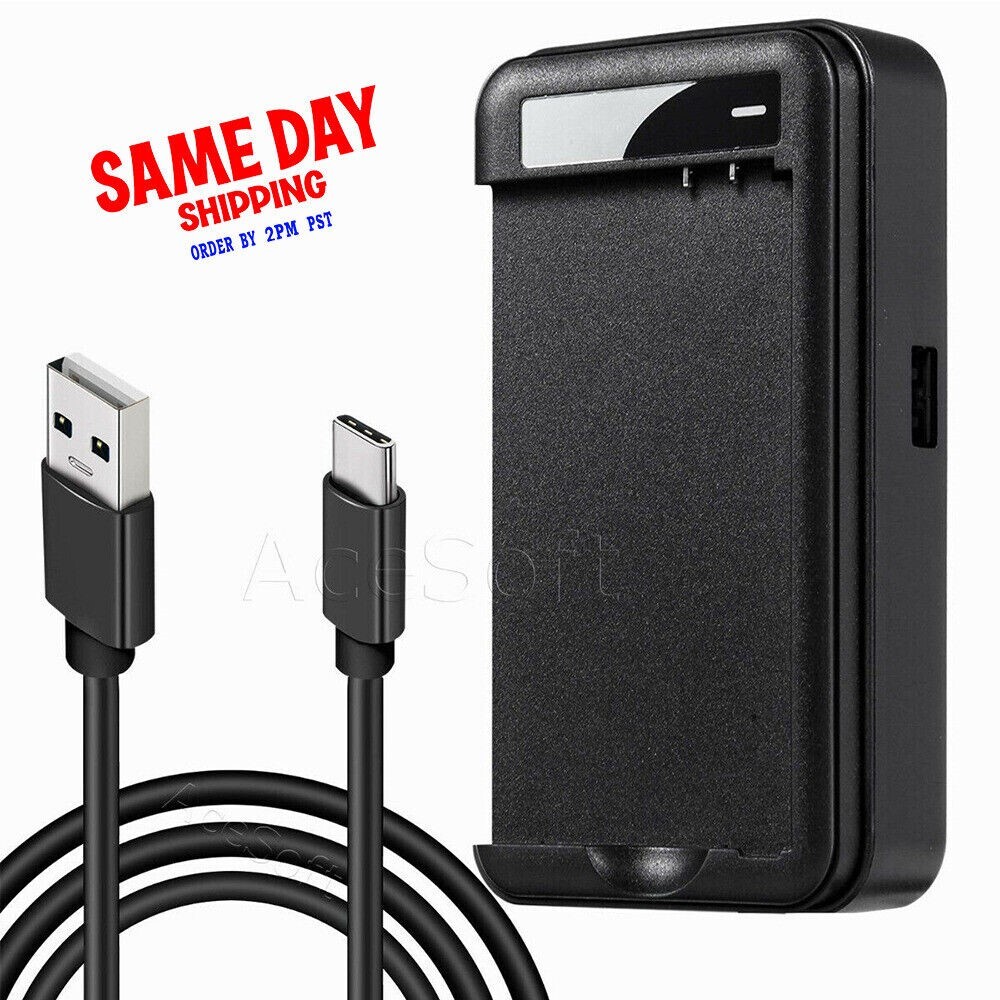 High-Speed USB/AC Charger with Micro USB 3.1 Cable for LG V20 VS995 Verizon