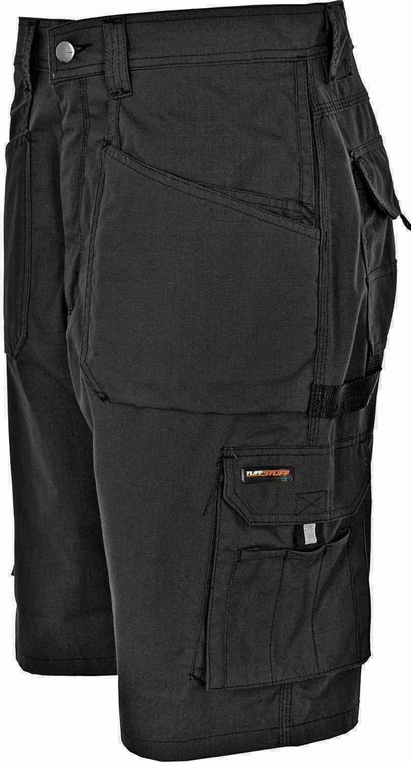 MENS TUFF STUFF ARMY CASUAL WORK CARGO COMBAT CAMOUFLAGE SHORTS HALF PANT CAMO