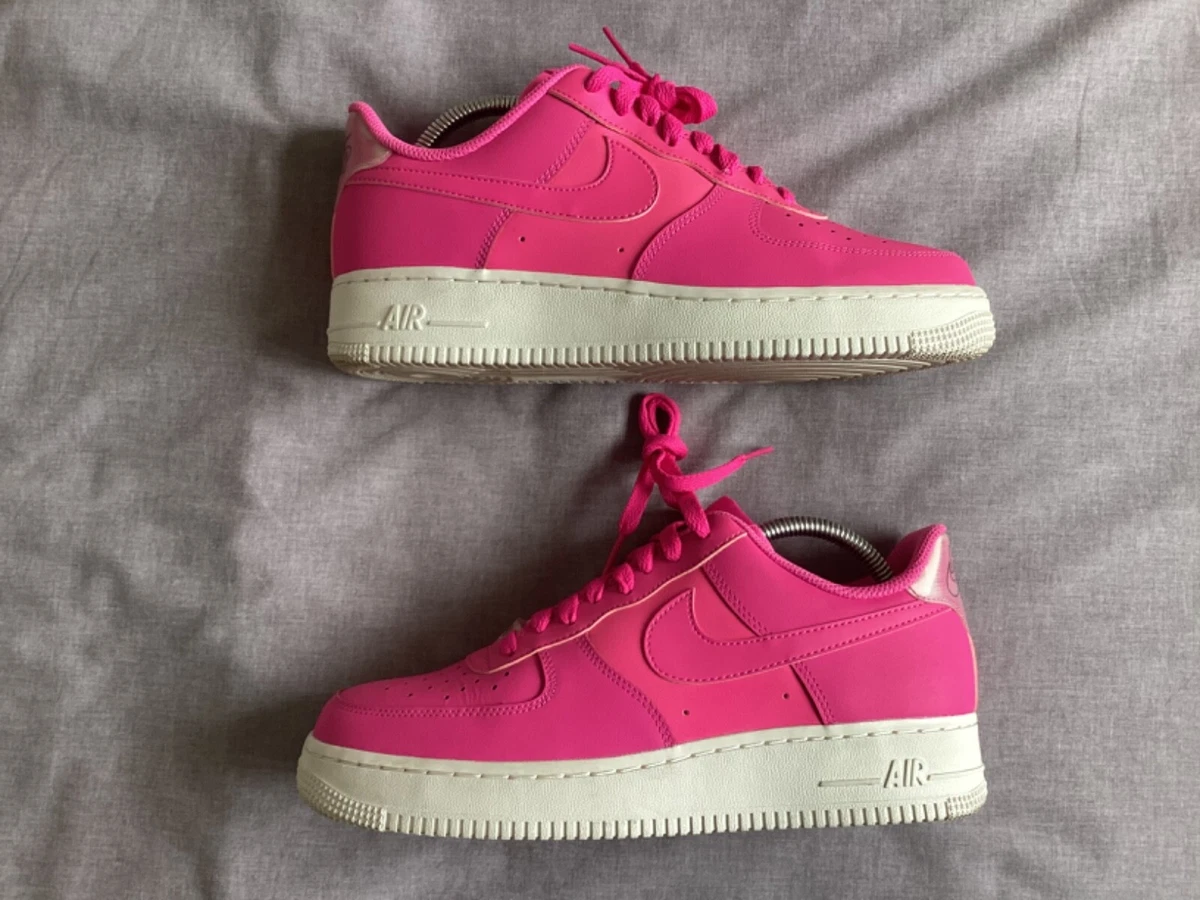 NIKE AIR FORCE 1 LOW UK 7 EUR 41 US 9.5 HOT PINK WHITE DUNK JORDAN