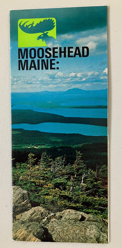 Vintage Moosehead Lake Region Maine brochure and map