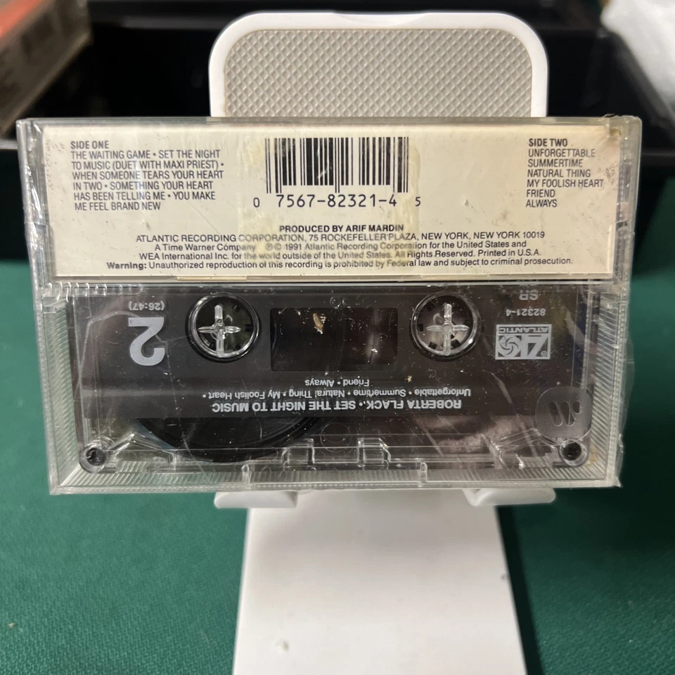 1991 Roberta Flack Set The Night To Music Cassette - Image 4 of 4