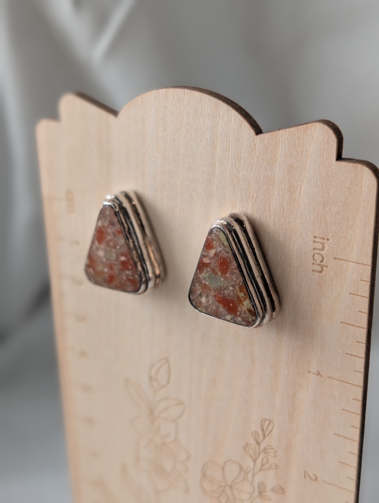 VTGSterlingSilver Bermuda Triangular Cut Jasper C… - image 14