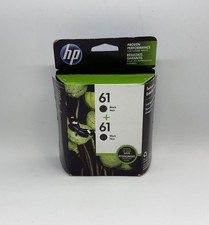 NEW HP 2-Pack HP 61 Black Ink Print cartridges - Exp 09/2019