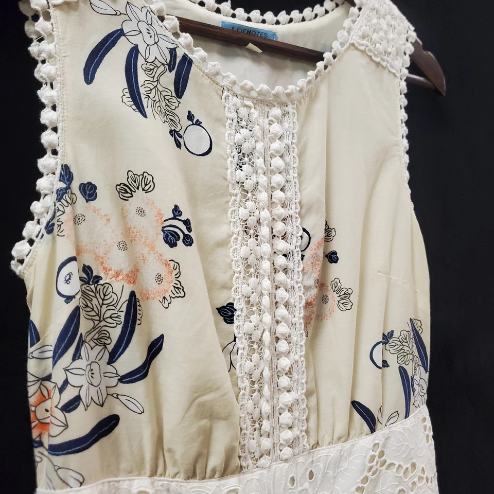 Vestido Hippie Vintage Leifnotes Anthropologie Mujer Y2K Alto Bajo Patchwork Talla 0 Foto 2 de 4