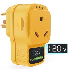 Rv Surge Protector 30 Amp Smart RV Circuit Analyzer With LED Real-time Yellow