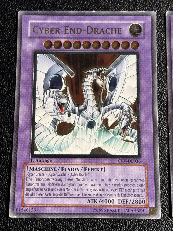 1x Yugioh Cyber End Dragon CRV-EN036 DE036 Ultimate Rare 1st Edition HP German - Image 2 of 4