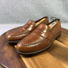 Allen Edmonds "Randolph" Loafer Shoes Mens Size 7.5 D Brown Leather Dress Penny