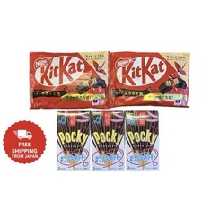 Juego de bocadillos japonés KitKat chocolate mini y pocky palitos de chocolate de Japón