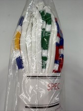 DEAL 3 Pack VTG Tube Socks White 10-14 NOS Pairs Acrylic 80's 90s 22" USA Multi