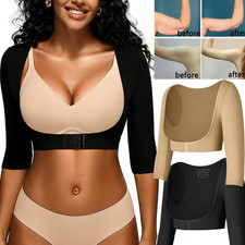 Women Upper Arm Shaper Tops Slim Compression Sleeves Shapewear Posture Correct