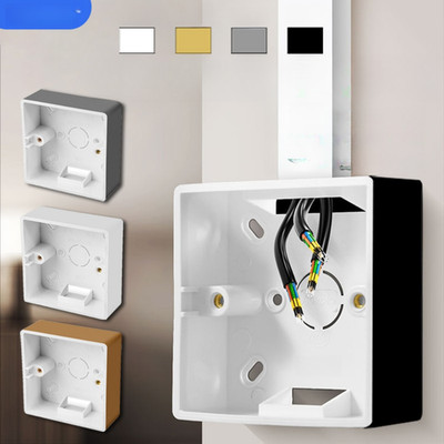 PVC External Junction Box for 86 Type Switch Socket Box For Wall Mounting Use