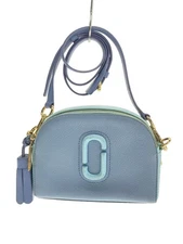 MARC JACOBS Shoulder Bag Leather BLU Solid