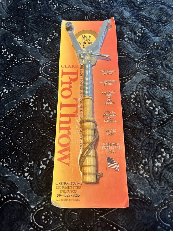 Vintage Rare New old stock Clay Pigeon Skeet Clark ProThrower Erie Pa