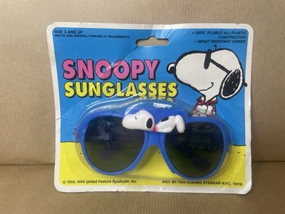Vintage 70er Jahre Snoopy Sonnenbrille. Neu versiegelt auf Karte. United Feature Syndicate