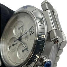 CARTIER Pasha De Cartier Chronograph 38mm W31030H3 White Stainless #OK1286 15