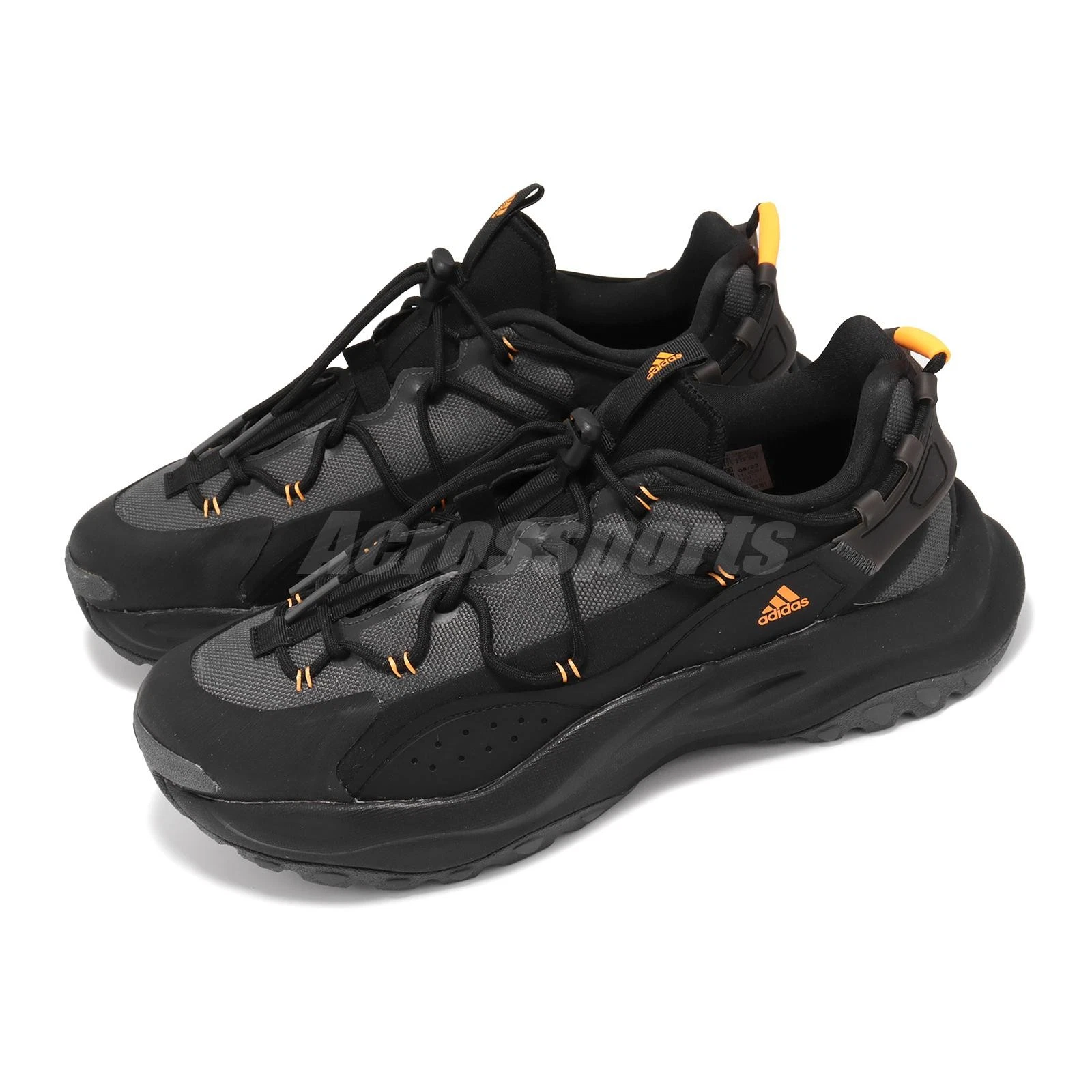 adidas Maxxwavy Core Black Orange Men Unisex Trail Running Shoes IF6478
