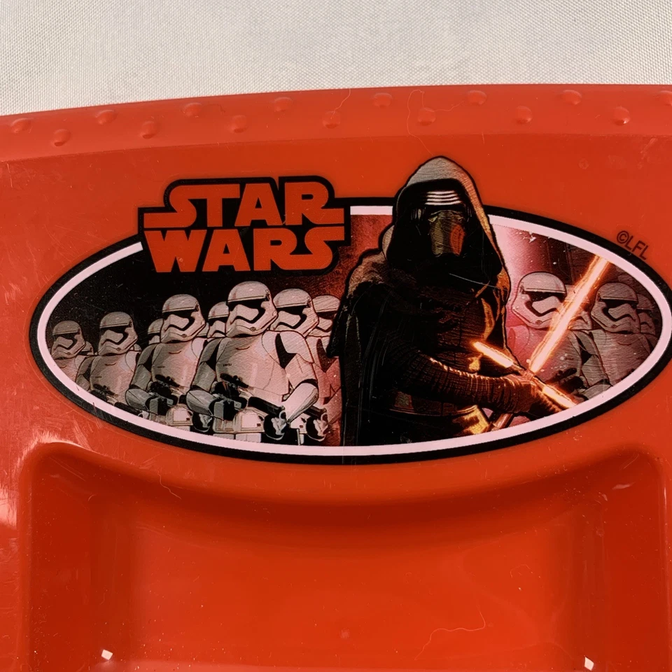 Разделенный обеденный лоток/тарелка Zak из Star Wars! Винтажный 8,5x11 дюймов - Изображение 4 из 4