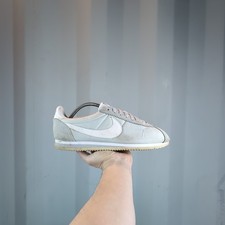 UK 8 - Nike Classic Cortez Trainers Men's Wolf Grey White Retro Style BBK9