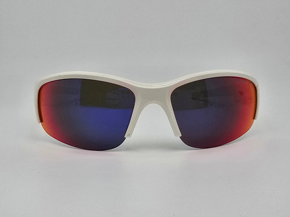 Gafas de sol Julbo Access con marco blanco Spectron 3+ púrpura con lentes espejadas semi-sin montura Foto 2 de 4