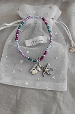  Fußkettchen 2 Anhänger Koala Bär Stern 21 cm Strand Urlaub Boho  Handmade 