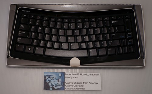 Microsoft Bluetooth Mobile Keyboard 5000 Black/White Tested Working Box Book - Afbeelding 5 van 8
