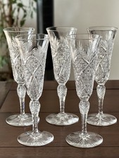 Saint Louis Kristall Sektgläser Set 5 Stück Frankreich St. Louis Rarität