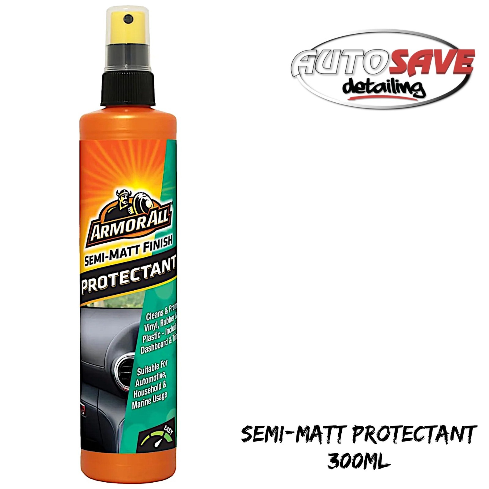 ArmorAll - Protectant Semi Matt Finish |300ml | Car Dashboard Cleaner Rubber