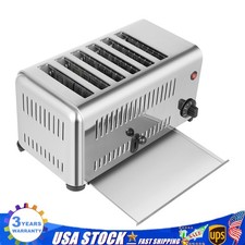1680W Commercial Conveyor Toaster Stainless Industrial Bread Toaster 6 Slice