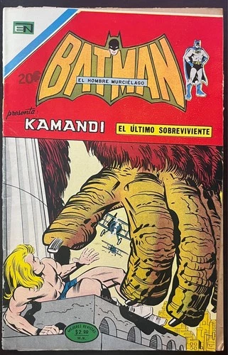 KAMANDI - BATMAN #744 EDITORIAL NOVARO 1974 Mexico Spanish Comic Flash DC Vintag
