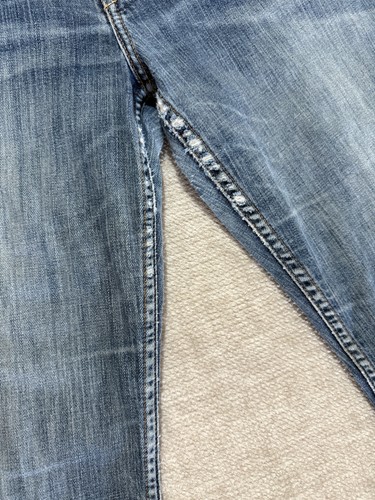 Jeans American Eagle donna 10 blu bootcut denim elasticizzato sbiadito invecchiato AE - Foto 3 di 15