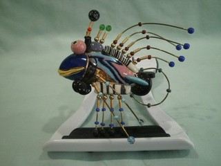 CYNTHIA CHUANG Jewelry 10 Porcelain FISH 1980's Brooch