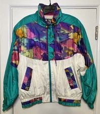 Vintage 80s/90s Women's River Edge RE Sport Track Jacket With Shoulder Pads Sz S