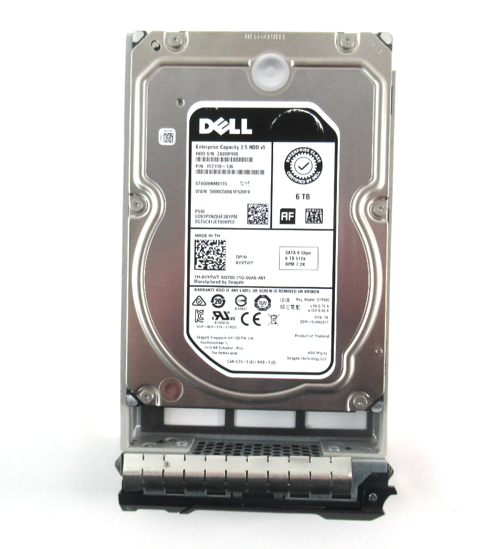 6TB SATA 3.5"" 7200RPM 6GB/s HDD - YXTWT
