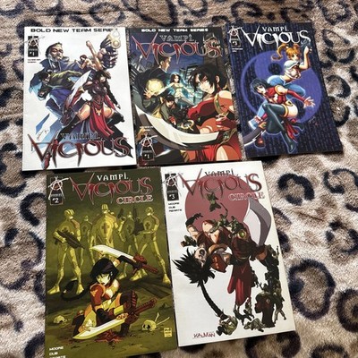 Vampi Vicious #1 Var,  #1, #3 & Vampi Vicious Circle #2 , #3 Harris Comics 2003)
