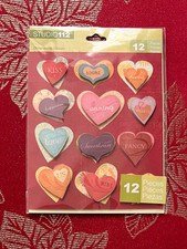 VALENTINE LOVE CONVESATION HEART 3D STICKERS - K COMPANY