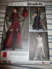 Simplicity 8719 Gothic Cosplay Costume Women's 14 16 18 20 22 Sizes Uncut