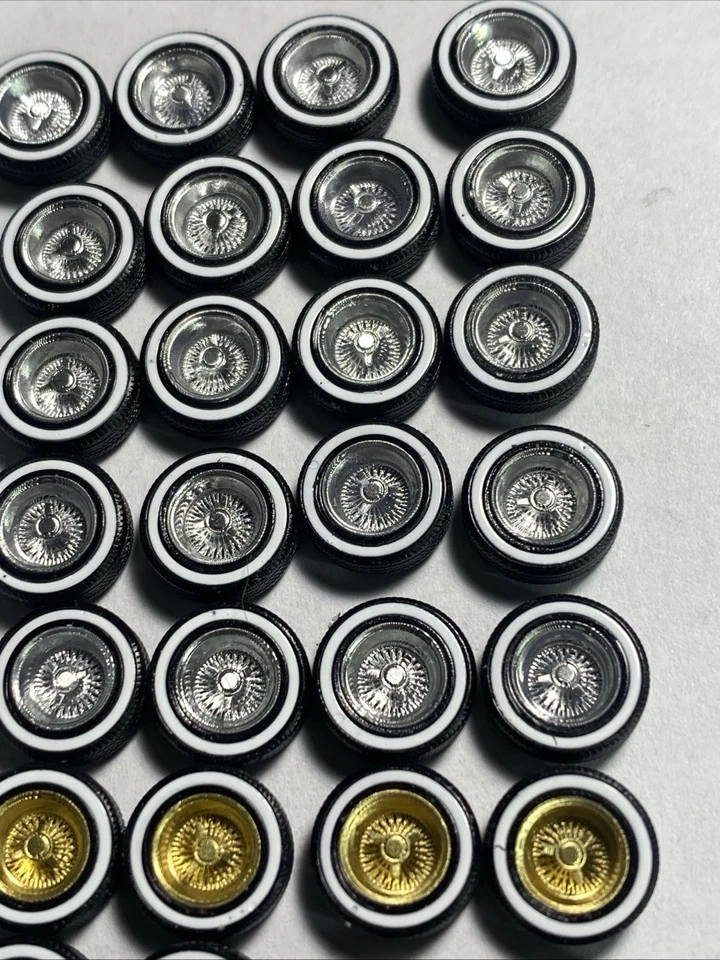 Hot Wheels Lowrider Llantas Impresas en 3D 31 Juegos Dayton Radios 10mm 1/64 Matchbox - Imagen 4 de 4