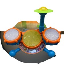 Vtech Kidibeats Kids Drum Set Orange Three Aaa  S Included Tested Working E 