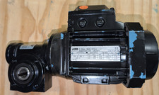 ABB M2AA071 A-4, 0.25 KW Motor & BJ GEAR 15 : 1 Reducer NOS