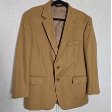 Jos A Bank Men's Tan 100 Cashmere Blazer Sport Coat Jacket 2 Button Career Work