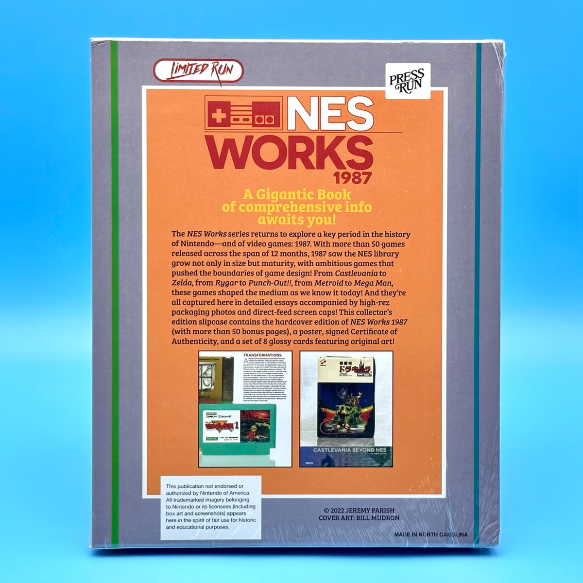 書 Limited-Time Sale (Until Friday) NES Works 1987 Collector's Edition Hardcover Book 8 Art Cards