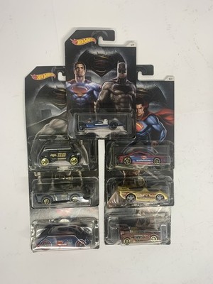 Dawn Of Justice Batman v Superman Hot Wheels 7 Cars  2015 COMPLETE Set